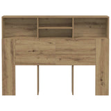 Headboard Cabinet Artisan Oak 140x19x103.5 cm 856869