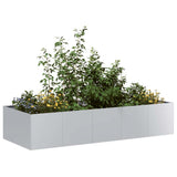 Planter 200x80x40 cm Galvanised Steel 860757
