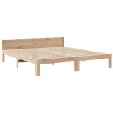 Bed Frame without Mattress 160x200 cm Solid Wood Pine 859229