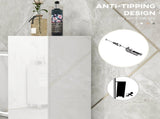 Freestanding Bathroom Cabinet, High Gloss Storage Cabinet with Doors and Adjustable Shelves, 30 30 T3398P343303