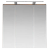 Bathroom Mirror Cabinet Smoked Oak 70 x 14.5 x 70 cm 889099
