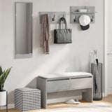 4 Piece Hallway Furniture Set Concrete Grey Engineered Wood 847922