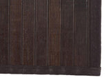 Rug Rectangular Dark Brown80x500 cm Bamboo 376929