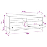 LED TV Cabinet Sonoma Oak Engineered Wood 896107