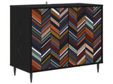 Sideboard OMMEN Black Oak 69 x 33 x 76 cm Engineered Wood 8006939