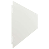Lawn Edging 30 pcs 15 x 103 cm Steel White 8014179