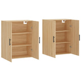Wall Mounted Cabinets 2 pcs Sonoma Oak 69.5x34x90 cm 3195646