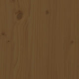 Garden Middle Sofa Honey Brown Solid Wood Pine 825614