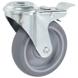 12 pcs Bolt Hole Swivel Casters 100 mm 277892