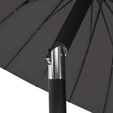 Garden Parasol with Aluminium Pole 270 cm Anthracite 47306