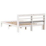 Bed Frame with Headboard without Mattress White 120x200 cm 3306787