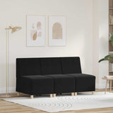 Modular Sofa Unit Armless 3 pcs Black 55 x 74 x 82 cm Velvet 3399809