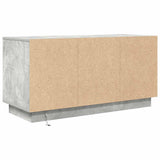 TV Cabinet with LED Lights Concrete Grey 100x41x50 cm 861412
