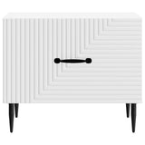 Coffee Table with Drawer White 49 x 50 x 40 cm Engineered Wood 894965