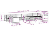Outdoor Sofa Set 8 pcs Natural Solid Acacia Wood 3384910