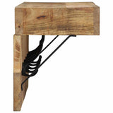Coat Rack with Shelf Brown 73 x 19 x 23 cm Solid Mango wood 4102745