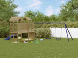 Outdoor Playset Natural pine Impregnated pine wood Large Durable 3155911