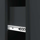 Drawer Cabinet Black 66 x 34.5 x 90 cm Engineered Wood 895526