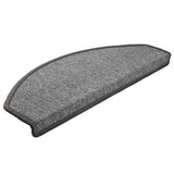 Stair Mats 30 pcs 65x24x4 cm Dark Grey Half Round Large 3365750