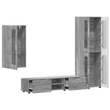 TV Cabinet Set FLORIN 3 pcs Grey Sonoma Engineered Wood 3397950