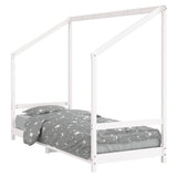 Kids Bed Frame White 80x200 cm Solid Wood Pine 835701