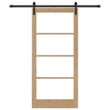 Sliding Door ORKDAL Natural and Black 93 x 202 cm 3331839