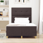 ZNTS Bed Frame Dark Brown 120x200 cm Fabric 3344721