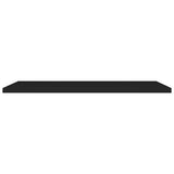 Floating Wall Shelves 2 pcs Black 120x23.5x3.8 cm MDF 323842