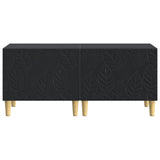 TV Cabinet Black Engineered Wood 897116