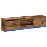 TV Cabinet with LED Old Wood 165 x 34 x 40 cm Engineered Wood 3418718