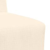 Modular Sofa Unit Armless 2 pcs Cream 55 x 74 x 82 cm 3399778