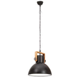 320535 Industrial Hanging Lamp 25 W Black Round 40 cm E27