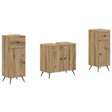 2 Piece Bathroom Cabinet Set BREDA Artisan Oak Engineered Wood 3418052