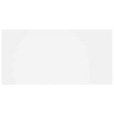 Bed Headboard with Cabinets White Engineered Wood 3115708