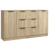 Sideboards 2 pcs Sonoma Oak 60x30x70 cm Engineered Wood 3115790