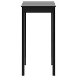 ZNTS Bar Table MDF Black 55x55x107 cm 240379