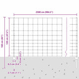 Wild Fence with Posts 25 x 1.2 m 3337122