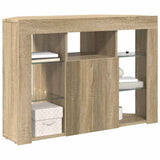 Corner LED TV Cabinet Sonoma Oak 100x40x68cm Engineered Wood 889787