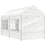 Gazebo with Roof White 4.46x2.28x2.69 m Polyethylene 3155478