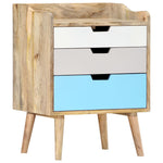 ZNTS Bedside Cabinet 47x35x63 cm Solid Mango Wood 286480