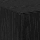 Office Cabinet Black Oak 60 x 32 x 152.5 cm Engineered Wood 3365560