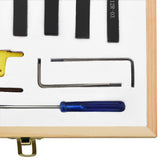 12 Pieces Indexable Turning Tool Set 8x8 mm 70 mm 146717