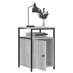 ZNTS Bedside Cabinets 2 pcs Grey Sonoma 40x42x60 cm Engineered Wood 826040