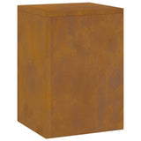 Plant Stand 2 pcs Rusty 24 x 24 x 35 cm Weathering Steel 865812