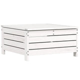 4 Piece Garden Sofa Set White Solid Wood Pine 3250793