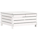 7 Piece Garden Sofa Set White Solid Wood Pine 3250941
