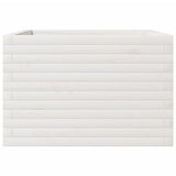 Garden Planter White 70x70x45.5 cm Solid Wood Pine 847254