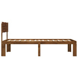 Single Bed Frame with Headboard ROSTOCK Dark Brown 75 x 190 cm 903353