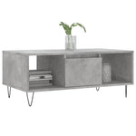 ZNTS Coffee Table Concrete Grey 90x50x36.5 cm Engineered Wood 830592