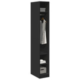Wardrobe Black 30x50x200 cm Engineered Wood 3307685